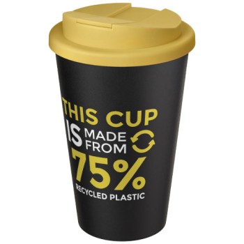 Tazza Americano® Eco da 350 ml in materiale riciclato e con coperchio ermetico
