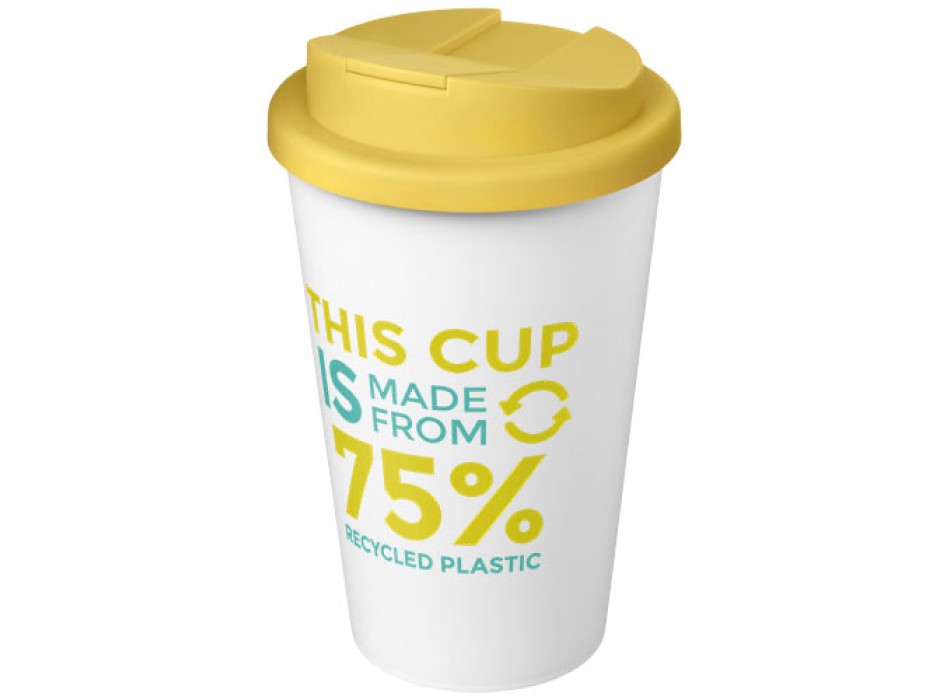 Tazza Americano® Eco da 350 ml in materiale riciclato e con coperchio ermetico