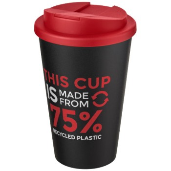 Tazza Americano® Eco da 350 ml in materiale riciclato e con coperchio ermetico