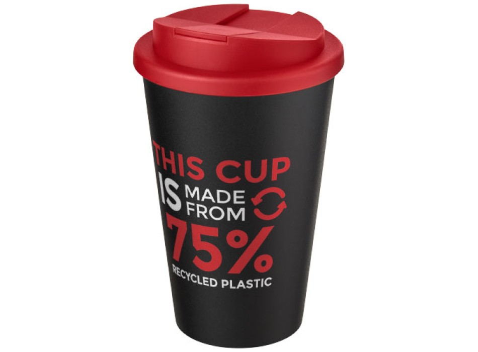 Tazza Americano® Eco da 350 ml in materiale riciclato e con coperchio ermetico