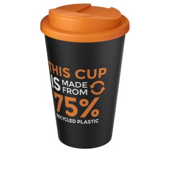 Tazza Americano® Eco da 350 ml in materiale riciclato e con coperchio ermetico