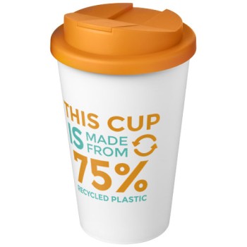 Tazza Americano® Eco da 350 ml in materiale riciclato e con coperchio ermetico
