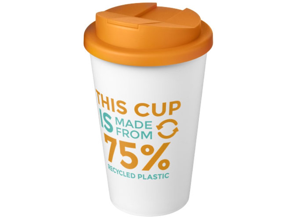 Tazza Americano® Eco da 350 ml in materiale riciclato e con coperchio ermetico
