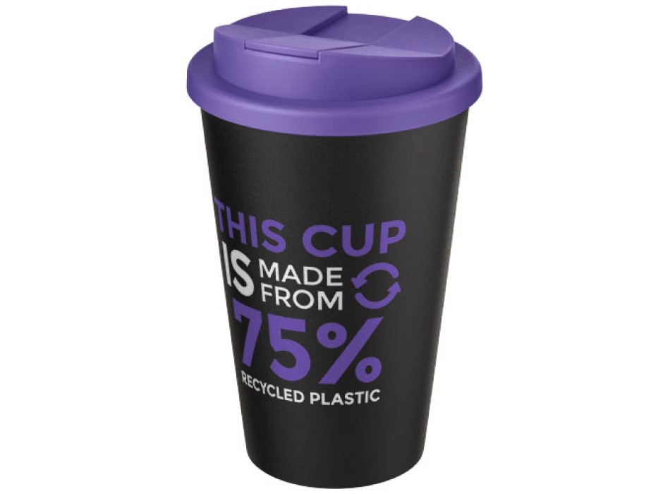 Tazza Americano® Eco da 350 ml in materiale riciclato e con coperchio ermetico