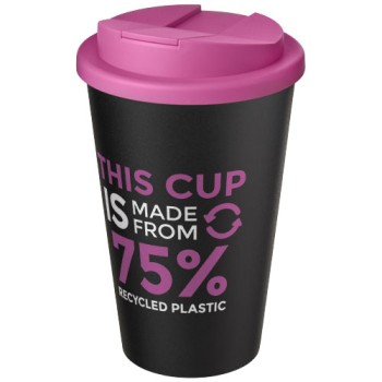 Tazza Americano® Eco da 350 ml in materiale riciclato e con coperchio ermetico