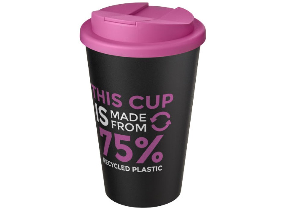 Tazza Americano® Eco da 350 ml in materiale riciclato e con coperchio ermetico