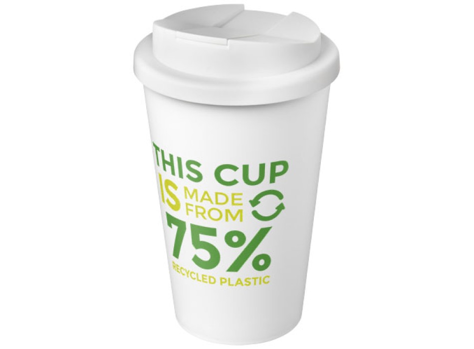 Tazza Americano® Eco da 350 ml in materiale riciclato e con coperchio ermetico