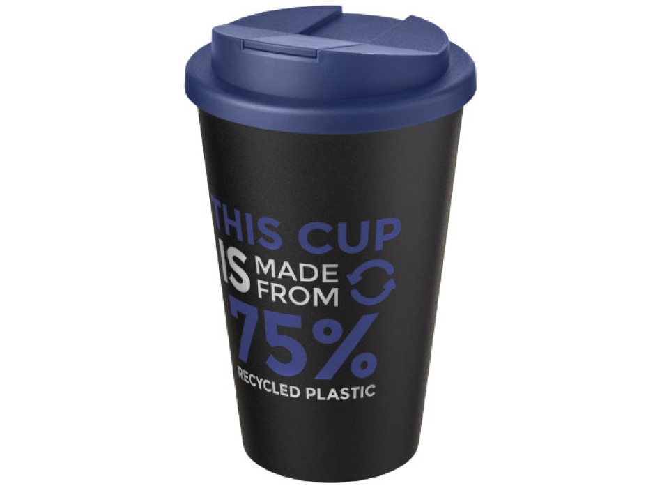 Tazza Americano® Eco da 350 ml in materiale riciclato e con coperchio ermetico
