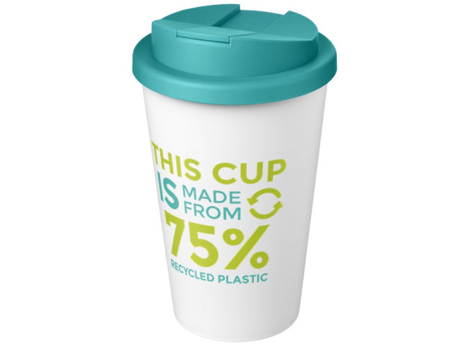 Tazza Americano® Eco da 350 ml in materiale riciclato e con coperchio ermetico