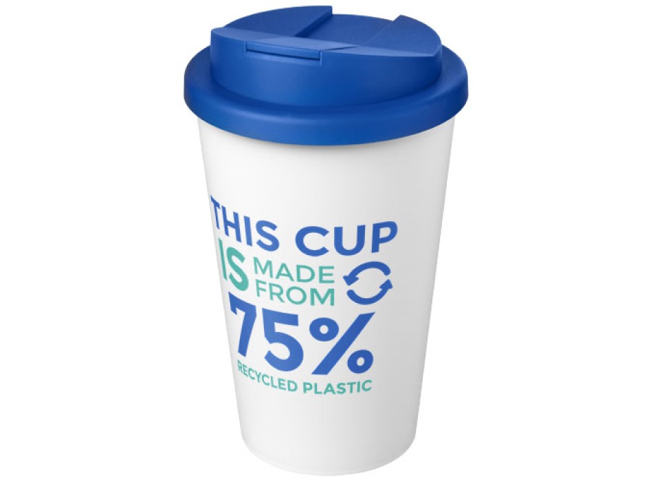 Tazza Americano® Eco da 350 ml in materiale riciclato e con coperchio ermetico