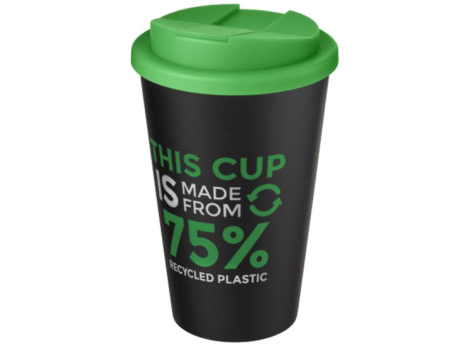 Tazza Americano® Eco da 350 ml in materiale riciclato e con coperchio ermetico