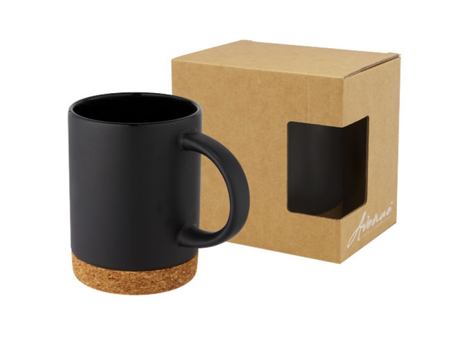 Tazza in ceramica da 425 ml con base in sughero Neiva