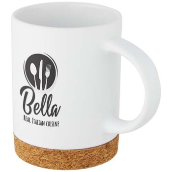 Tazza in ceramica da 425 ml con base in sughero Neiva