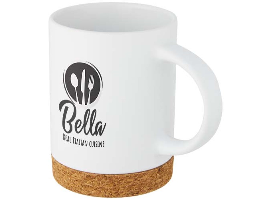 Tazza in ceramica da 425 ml con base in sughero Neiva