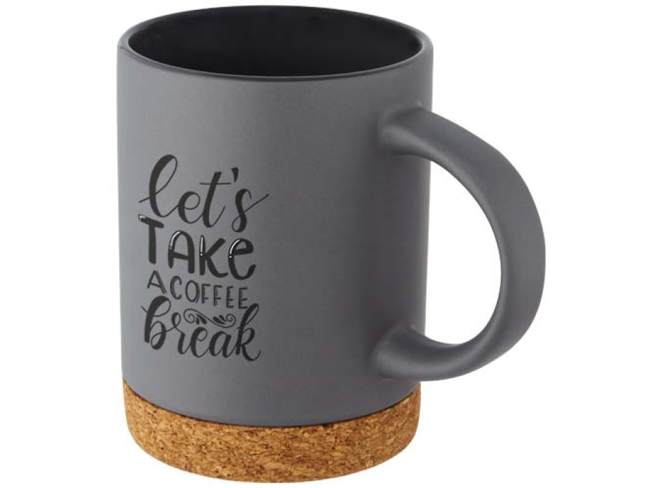 Tazza in ceramica da 425 ml con base in sughero Neiva