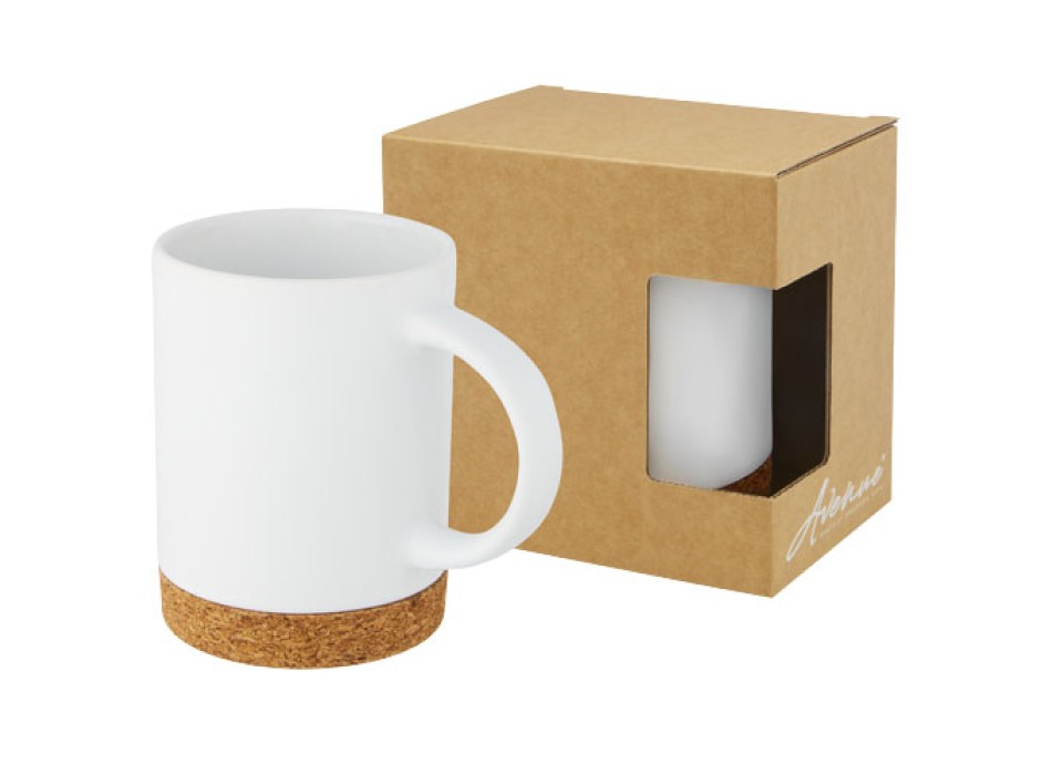 Tazza in ceramica da 425 ml con base in sughero Neiva