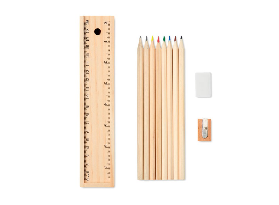 TODO SET - Set 12 penne in box di legno