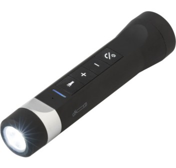 Torcia con luci LED in ABS, speaker integrato Lewis