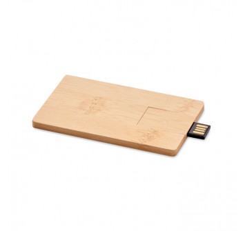 CREDITCARD PLUS - 16GB bamboo USB