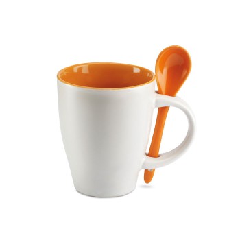 DUAL - Two-tone cup with spoon