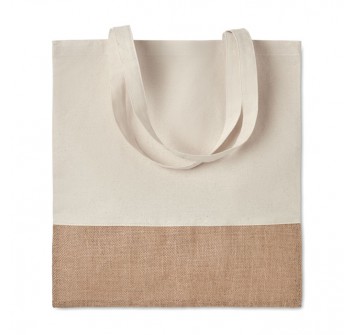 INDIA TOTE - Shopper with jute details
