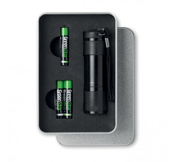 LED PLUS - LED flashlight tin package