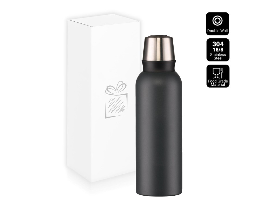 Nordic steel vacuum thermos 1000ml