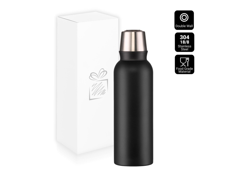 Nordic steel vacuum thermos 1000ml