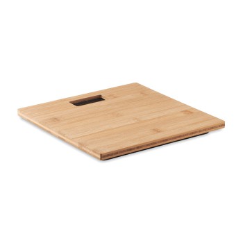 SCALE WEIGHTS - Bamboo bathroom scale