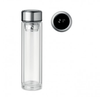 POLE GLASS - Thermos with touch thermometer